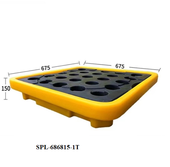 Pallet nhựa chống tràn cho 1 phuy SPL-686815-1T