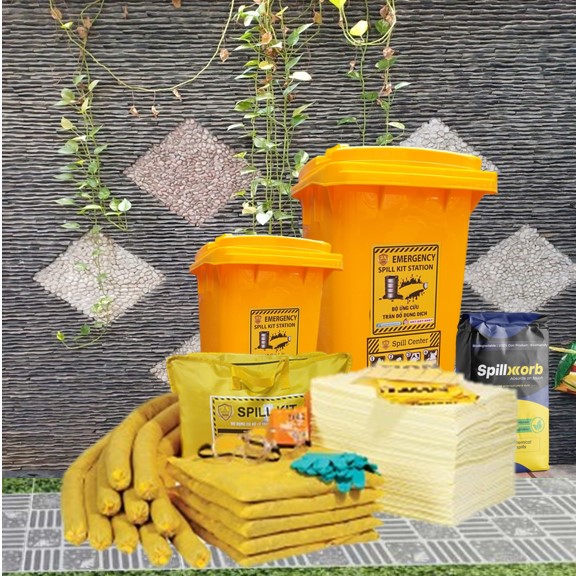 CHEMICAL SPILL KIT. Bộ Dụng Cụ Ứng Phó, Xử Lý Nhanh Hóa Chất Tràn Đổ