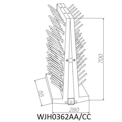 Đặc tính kỹ thuật Giá treo ống nghiệm chuyên dụng WJH0362AA/CC